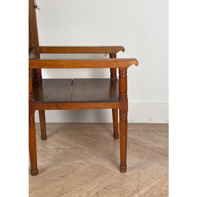 Wood Antique Pennsylvania Tavern Table - Chair For Sale - Image 7 of 8