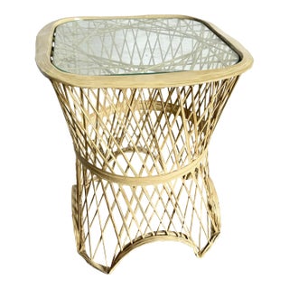 Mid Century Modern Spun Fiberglass Side Table For Sale