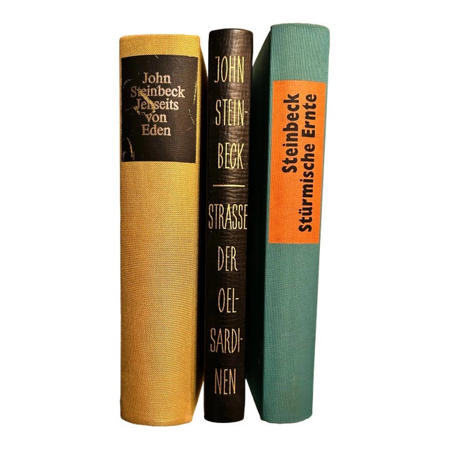 Set of 3 John Steinbeck Novels Translated to German, 1950’s For Sale