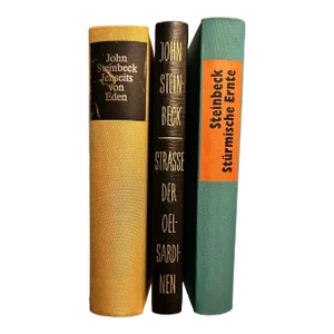 Set of 3 John Steinbeck Novels Translated to German, 1950’s
