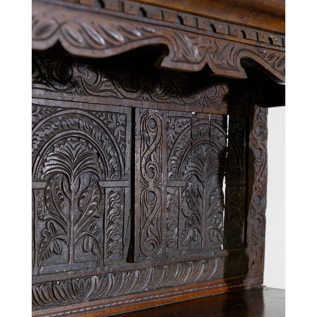 French Provincial 19th Century Jacobean Court Cupboard For Sale - Image 3 of 9