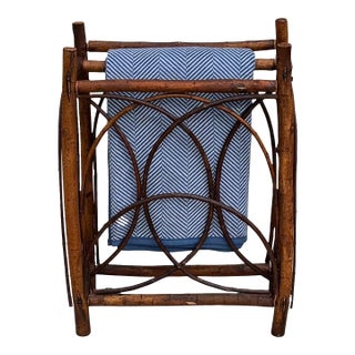 Adirondack Folk Art Rustic Twig Blanket Quilt Rack For Sale