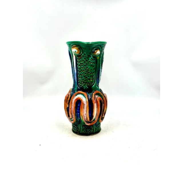 Green Zoomorphic Pitcher from the Cerenne Workshop, Vallauris, 1952 For Sale - Image 8 of 8