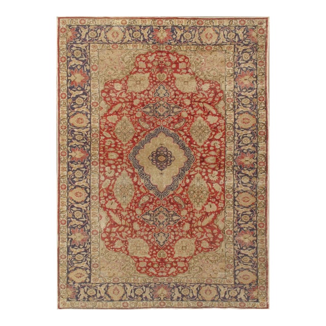 Vintage Circa Lightly Distressed Sivas Area Rug 6'6 X 9' For Sale