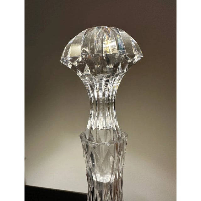 Art Deco 1930s Art Deco Scandinavian Cut Crystal Decanter Attributed to Simon Gate for Orrefors For Sale - Image 3 of 5