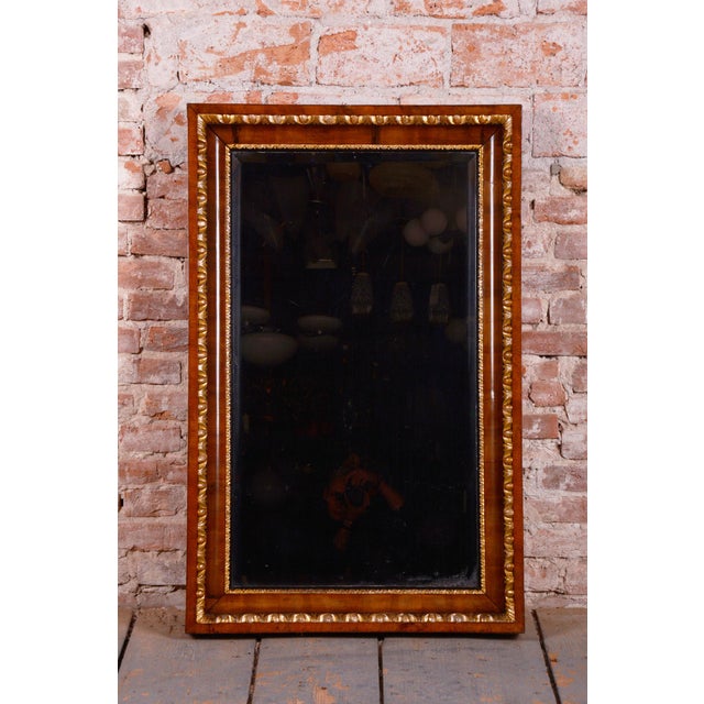 Traditional Empire Wall Mirror in Walnut, Austria, 1870s For Sale - Image 3 of 12
