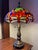 Mid 20th Century Styled After Tiffany Leaded Stained Glass Dragonfly Table Lamp For Sale - Image 11 of 11