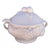 Vintage White Italian Soup Tureen W/Ladle For Sale