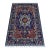 Royal Blue Karachoph Kazak Medallion Hand-Knotted Wool Rug - 3'11" X 6'0" For Sale