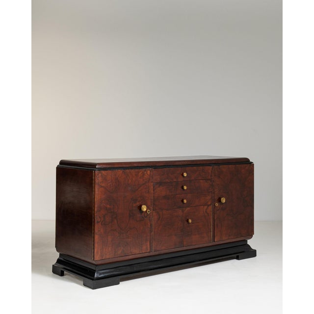 19th Century France Art Deco Black Wood Storage Cabinets & Cupboards For Sale - Image 11 of 11
