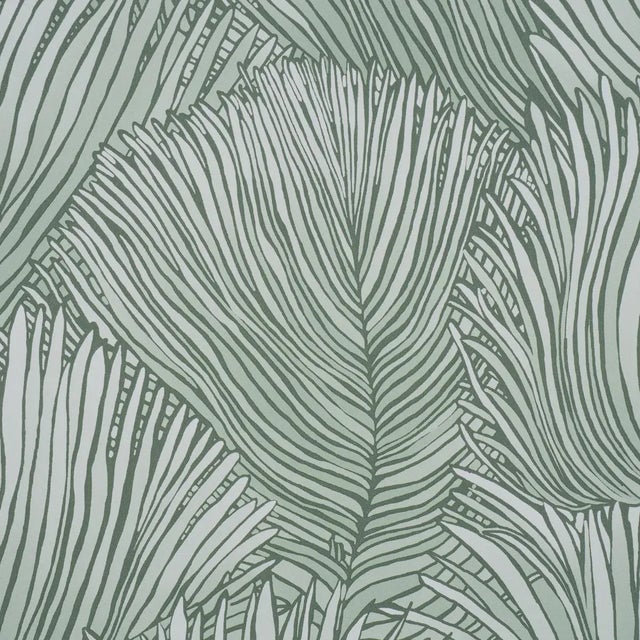 Contemporary SAMPLE - Schumacher Fondale Wallpaper In Mineral For Sale - Image 3 of 4