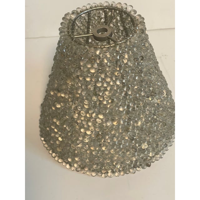 1970s Vintage Glass Beaded Lamp Shade For Sale - Image 5 of 5