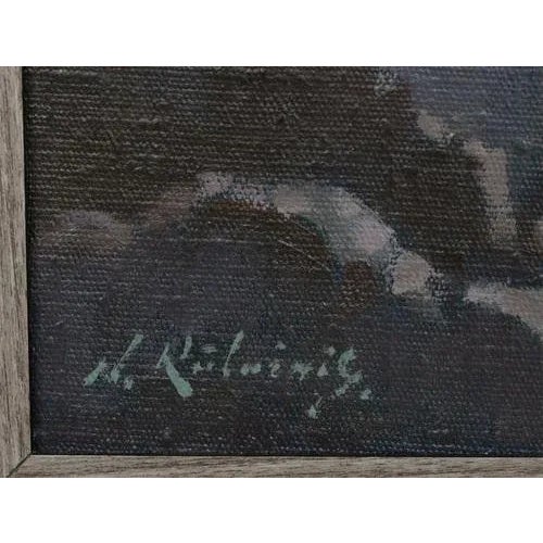 1979. Canvas duplicated on cardboard, oil. 34.5x47 cm. Nikolajs Kulainis.