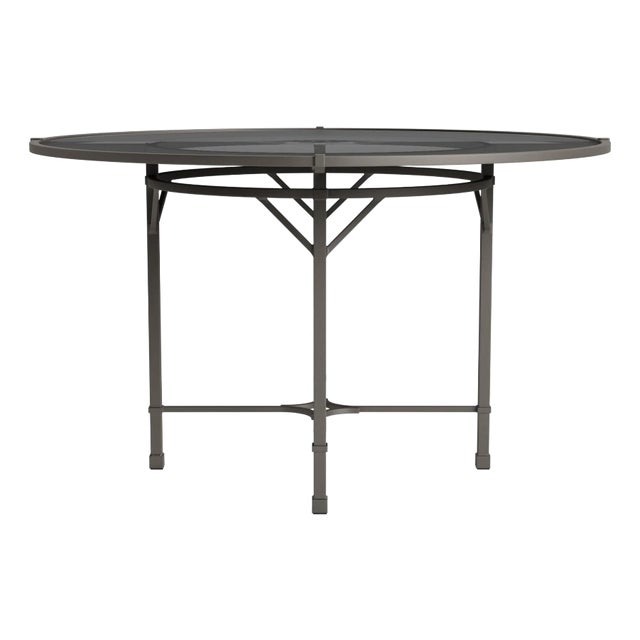 Brown Jordan Venetian 48" Round Dining Table, Mica frame For Sale