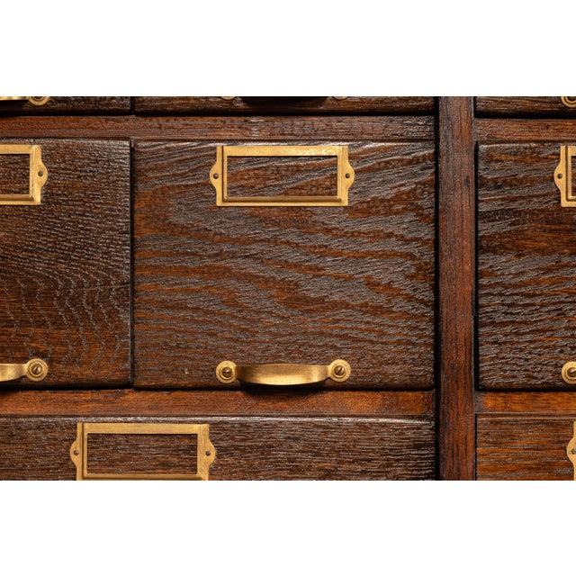 Early 20th Century Oak Parts Cabinet by W. C. Heller For Sale - Image 13 of 16