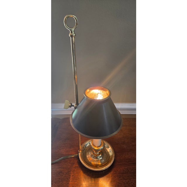 Mid 20th Century French Candlestick Bouillotte Table Lamp For Sale In Indianapolis - Image 6 of 14