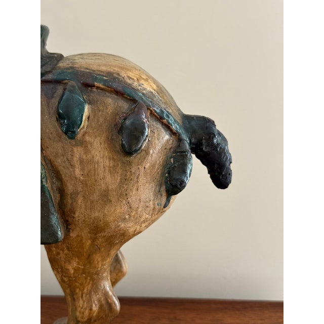 Large Polychrome Tang Horse Statue For Sale - Image 9 of 10