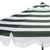 Spritely Home Lucerna 9 Ft Crank Umbrella, Green Stripe/Brown Pole For Sale - Image 4 of 9
