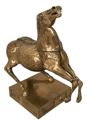 Bruno Cassinari and Miguel Berrocal, Italian Modern Sculpture of Horse, 1973, Bronze