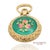 18k 750 Yellow Gold Enamel Pocket Watch Pendant Necklace For Sale - Image 4 of 14