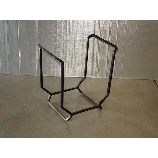 Black Spanish Style Black Iron Fireplace Log Rack ~ Firewood Holder For Sale - Image 8 of 10