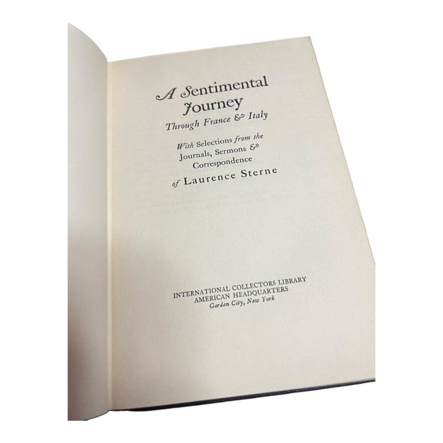 A Sentimental Journey — 1926 Edition | Hardcover | 287 Pages | With Original 2-Page Insert For Sale In Oklahoma City - Image 6 of 11