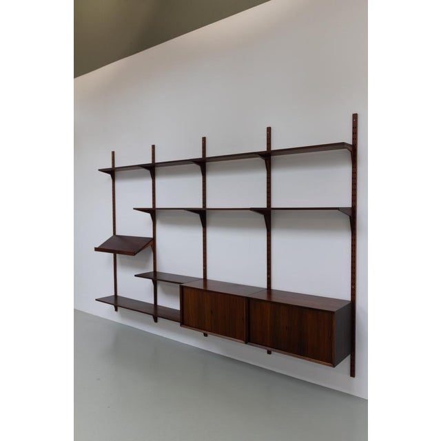 1960s Vintage Danish Pau Ferro Modular Wall Unit by Poul Cadovius for Cado, 1960s For Sale - Image 5 of 18