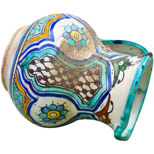 Early 20th Century Polychrome Andalusian Ceramic Pitcher For Sale - Image 10 of 12