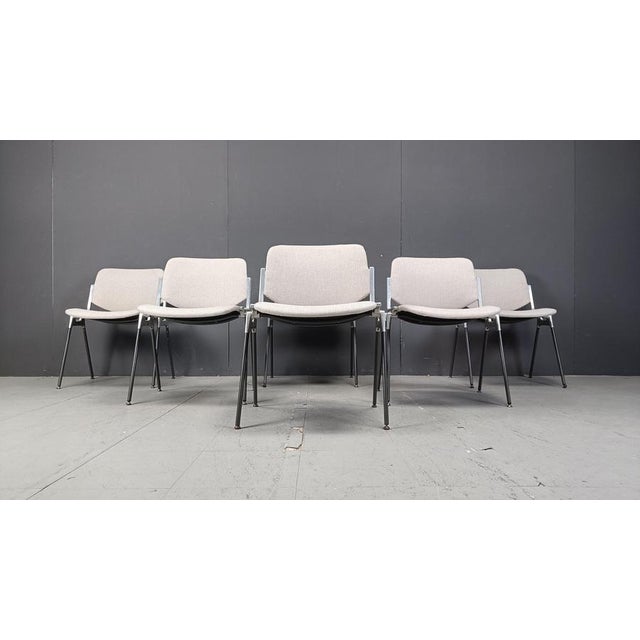 Vintage DSC 106 Side Chairs by Giancarlo Piretti for Castelli, 1970s, Set of 6 For Sale - Image 12 of 18