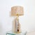 Cream Tall Skyscaper Table Lamp in Travertine, Chrome and Brass by Sciolari, 1970s For Sale - Image 8 of 15