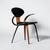 This striking sculptural bent‑ply armchair is an exceptional example of the organic, fluid forms that defined American...