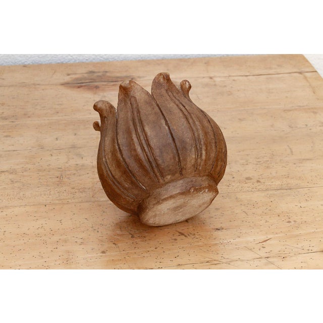 9" Blossoming Lotus Marble Vase For Sale In Los Angeles - Image 6 of 8