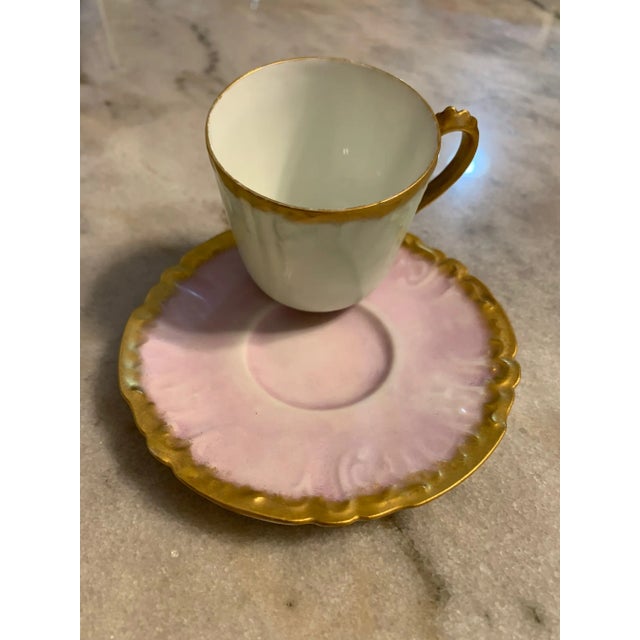 Antique Limoges France Porcelain Cup & Saucer Set- 2 Pieces For Sale In Austin - Image 6 of 13