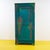 Antique Rustic Green Wardrobe For Sale - Image 9 of 9