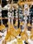 Vintage Gold Rain Chandelier with Crystals and Handmade Murano Glass Flowers, Italy, 1966 For Sale - Image 16 of 18