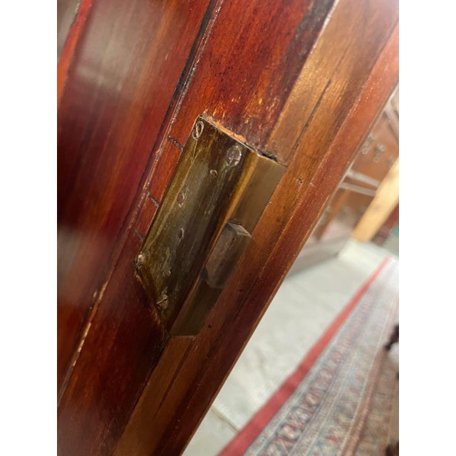 Wood Vintage Empire-Style Display Cabinet in Wood with Bronze Decorations, 1960s For Sale - Image 7 of 17