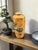 Early 20th Century Japanese Hand Painted Persimmon Vase – Bird & Foliage Motif, Gold & Black Enamel, Meiji–Taishō Era For Sale - Image 9 of 9