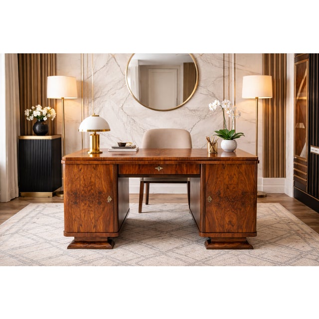 Small Art Deco Desk, Poland, 1920s For Sale - Image 12 of 12