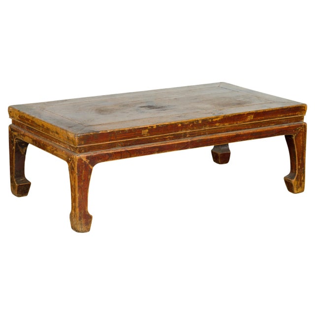 Chinese Qing Dynasty 19th Century Low Coffee Table with Distressed Patina For Sale - Image 12 of 12