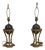 Vintage Regency Bronze & Marble Table Lamps - Pair For Sale