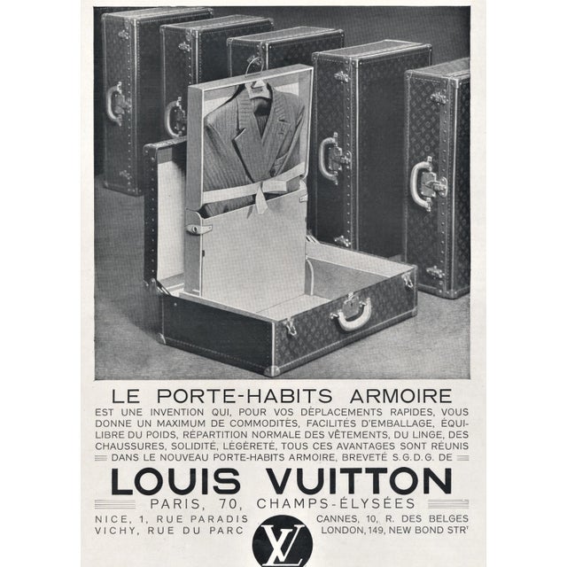 1932 Art Deco Vuitton Print for Travel For Sale