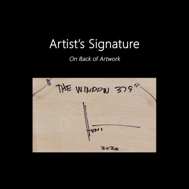 The Window 379 - Contemporary Shiny Resin Minimalist Brown Yellow Tone Artwork by Ricky Hunt For Sale - Image 9 of 9