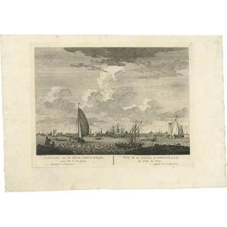H. Schouten, View of Amsterdam from the IJ Dock, Paper For Sale