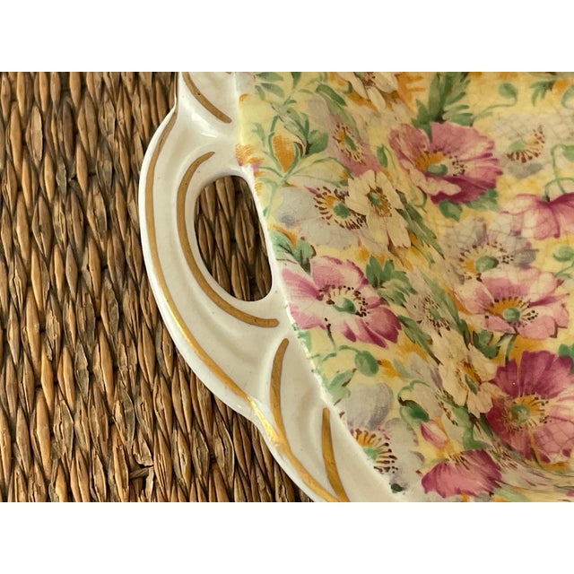 Early 20th Century Ridgeway Porcelain Floral Chintz Tray For Sale - Image 5 of 8