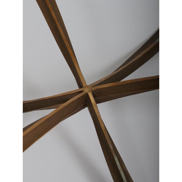 Vintage French Cocktail Table in Cast Bronze by Michel Mangematin, 1962 For Sale - Image 11 of 12