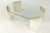 Late 20th Century Postmodern Mactan, Glass and Pastor Stone Coffee Table For Sale - Image 5 of 9