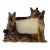1960s German Shepherd Dog Figural Photo Frame For Sale