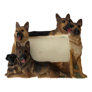 1960s German Shepherd Dog Figural Photo Frame