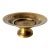Vintage Etched Brass Pedestal Compote Bowl For Sale