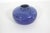 1980s Vintage Studio Pottery Small Bud Vase Blue Signed For Sale - Image 5 of 6